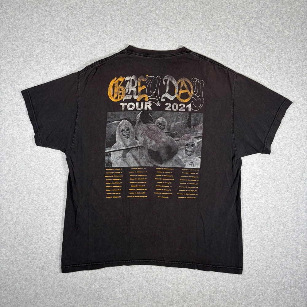 G59 Grey Day Tour 2021 T-Shirt Mens Large Black Suicideboys Concert Graphic Tee